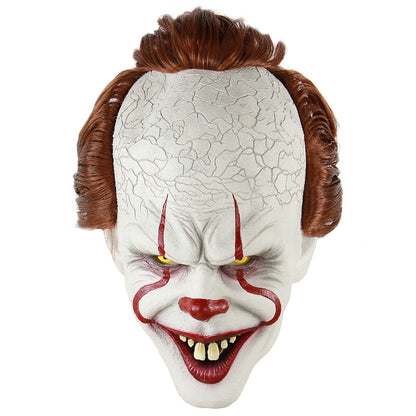 Pennywise Clown Mask and Wig - Halloween Horror