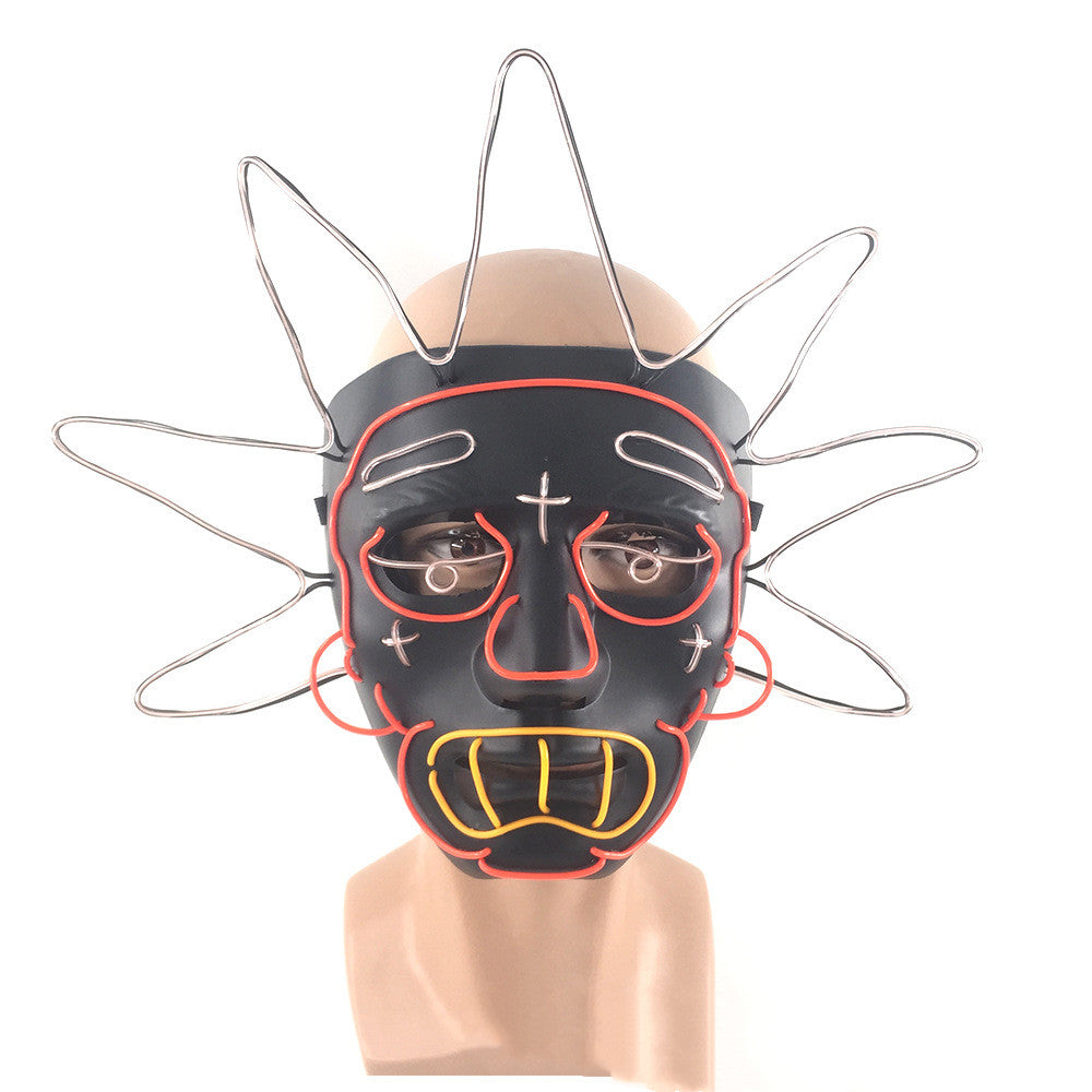 Rick Grandpa LED Mask for Halloween Cosplay Prop