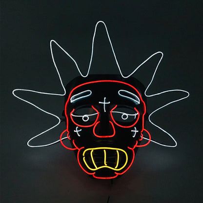 Rick Grandpa LED Mask for Halloween Cosplay Prop
