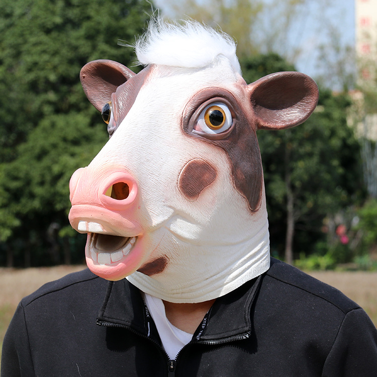 Cow Mask for Halloween and Christmas Party Supplies